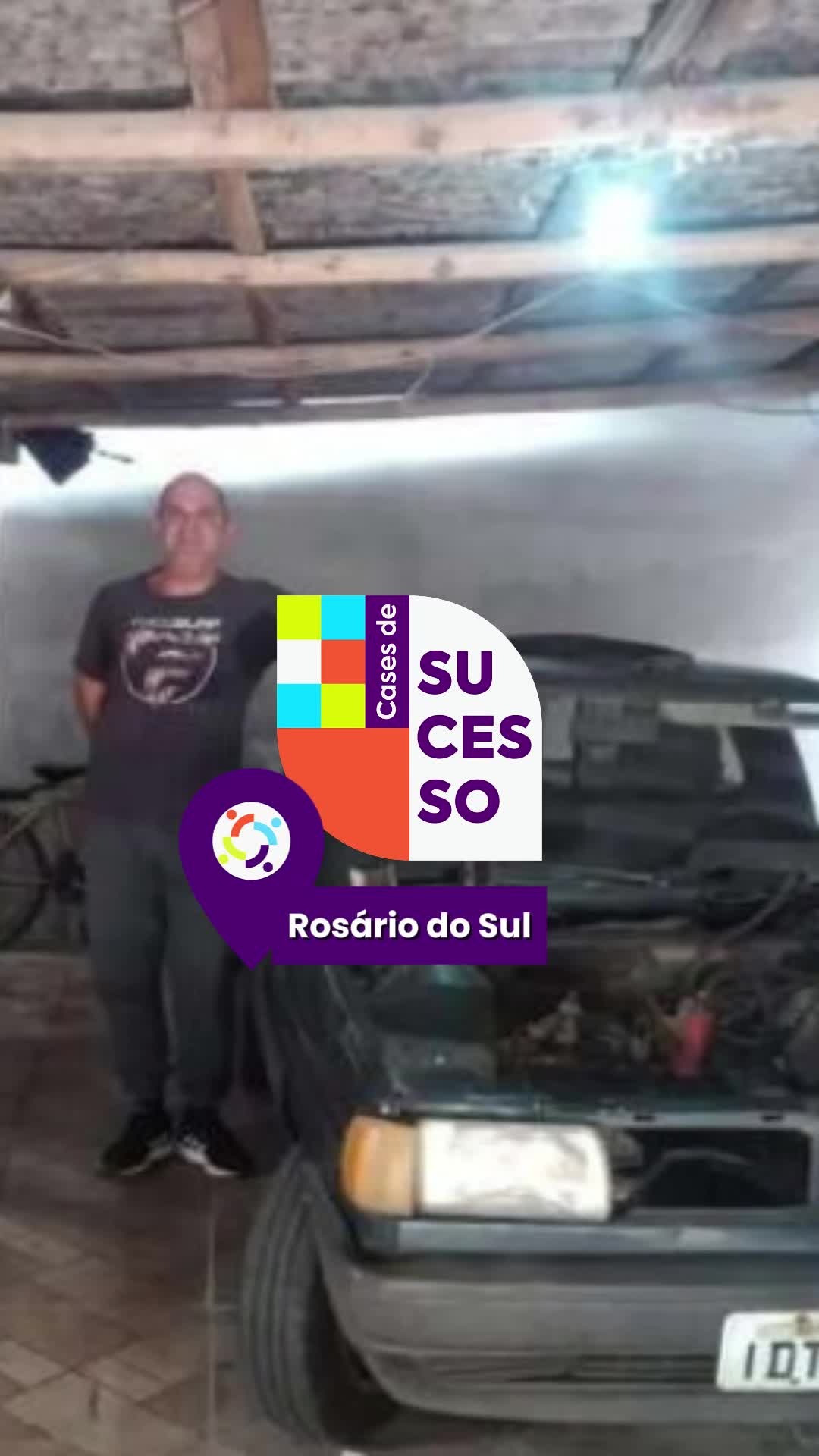 Antônio Carlos Vargas, de Rosário do Sul, é dono de uma oficina mecânica que cresceu com o apoio da Imembuí.